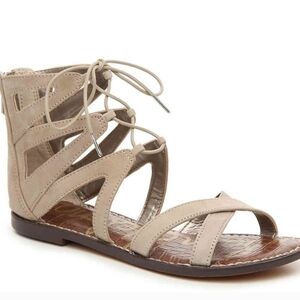 Sam Edelman Womens Katya Gladiator Suede Zip Back Lace Up Sandals shoes sz 8M